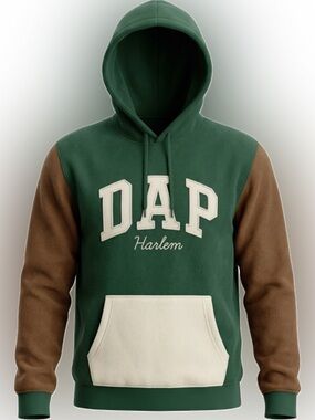 GAP x Dap Dapper Dan Harlem Hoodie Men Large Logo Limited Edition Colorblock New